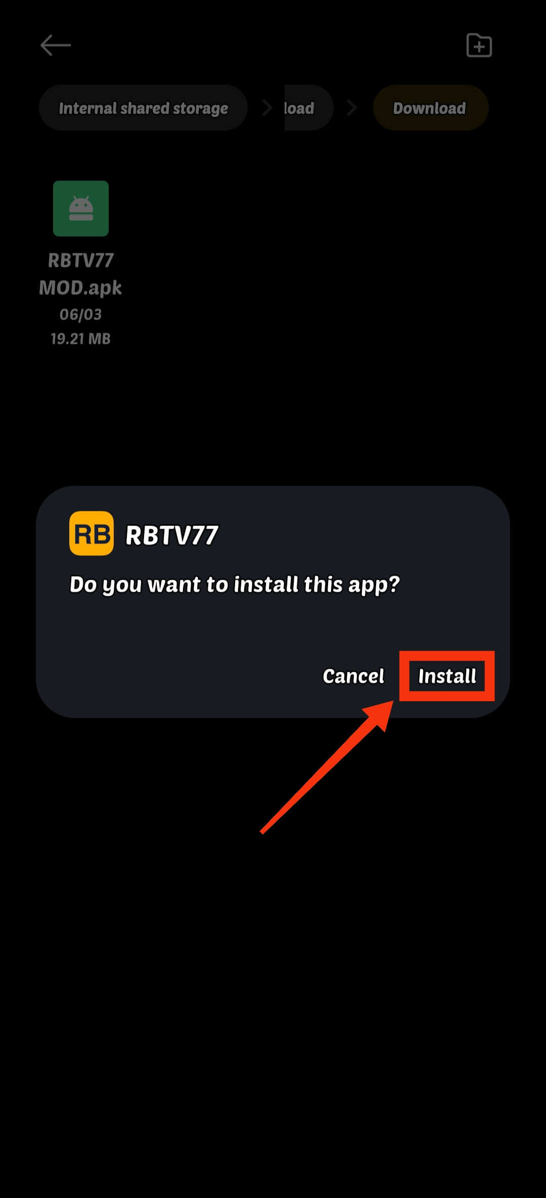 Start Installation Process